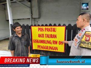 Penurunan Atribut dan Pengecatan Posko FBR Jampang V di Penggilingan Berjalan Kondusif